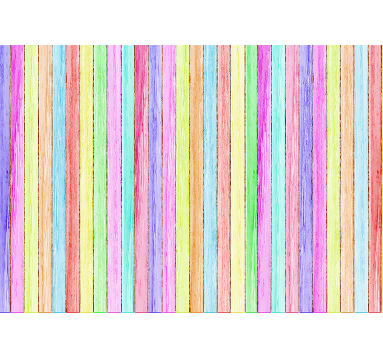 Φωτοταπετσαρία εφέ ξύλου έγχρωμες ξύλινες σανίδες - TenStickers