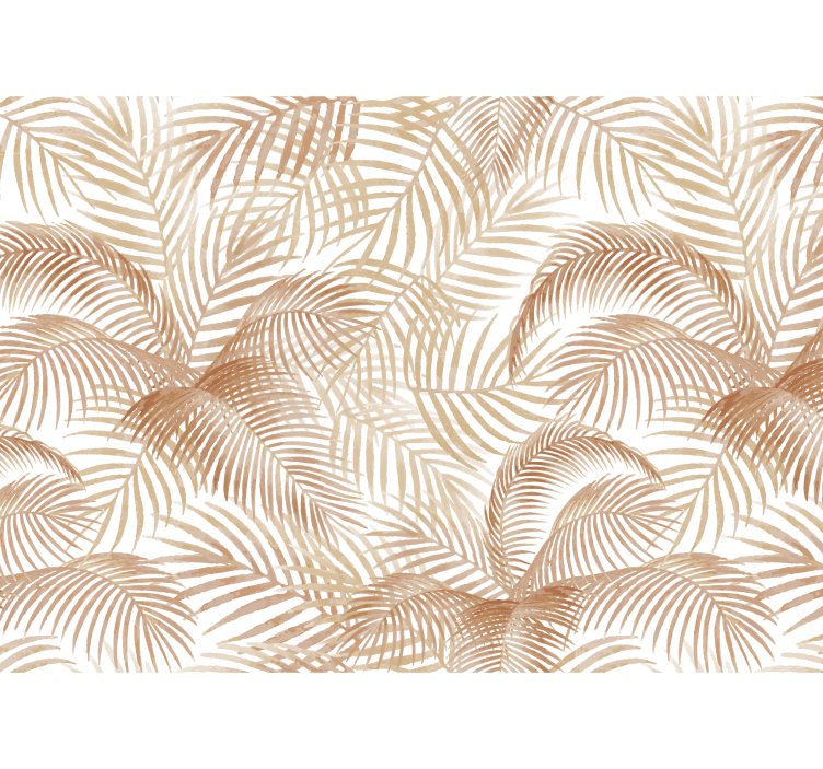 ταπετσαρία τοιχου Τερακότα εξωτικοί φοίνικες - TenStickers