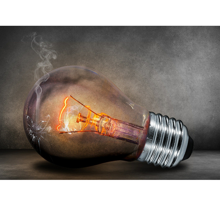 Φωτοταπετσαρία τρισδιάστατη σπασμένος φωτισμός - TenStickers