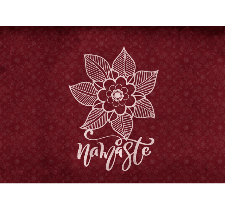 όμορφη τοιχογραφία λουλουδιών του paisley - TenStickers