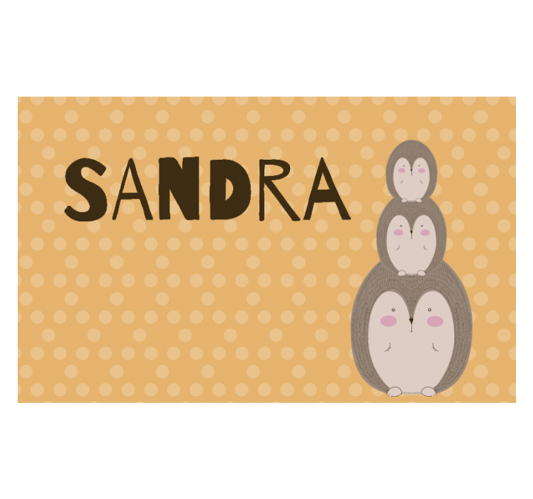 Τοιχογραφίες για Κρεβάτι Γλυκοί Στοιβαγμένοι Ασβοί - TenStickers