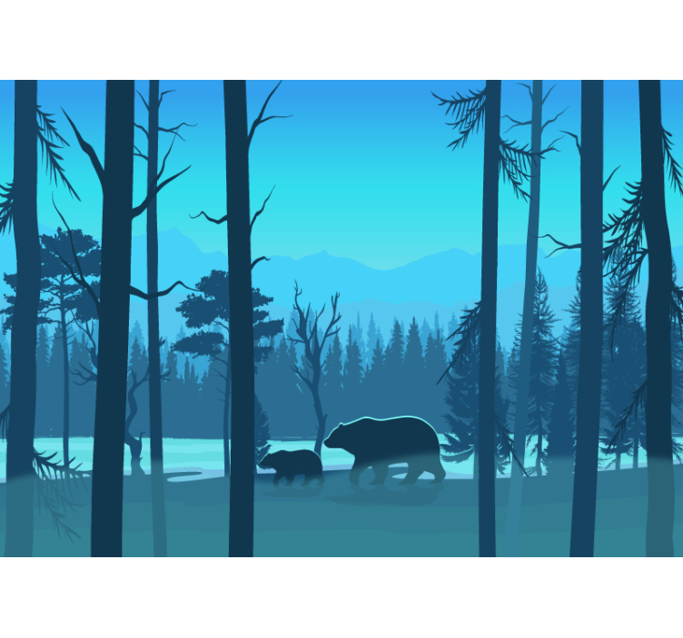 παιδική τοιχογραφία και αρκούδες - TenStickers