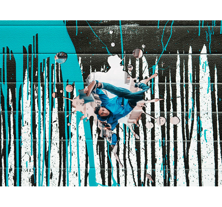 γκράφιτι φωτογραφική φωτογραφία με προσαρμοσμένη φωτογραφία - TenStickers