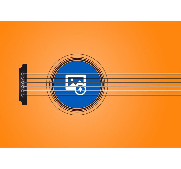 πλαίσιο μουσικής με τοιχογραφία προσαρμοσμένη στον τοίχο - TenStickers