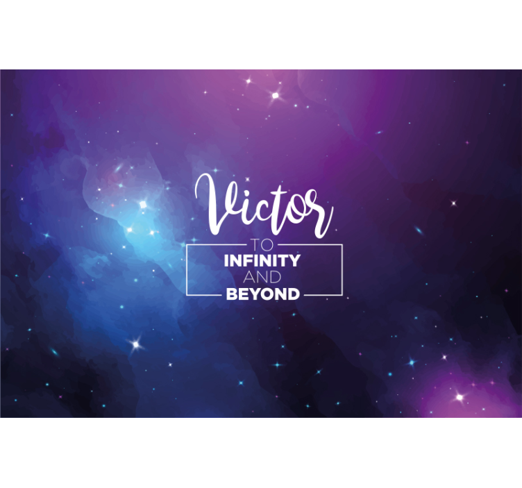 εξατομικευμένη τοιχογραφία προσαρμοσμένης παραγγελίας γαλαξίας - TenStickers