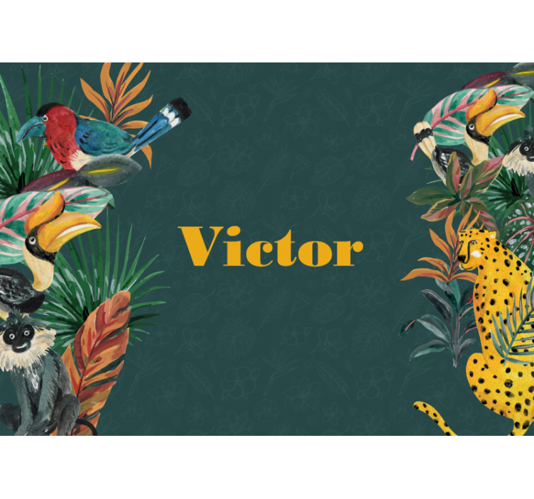 εξατομικευμένη παιδική τοιχογραφία από ζούγκλα - TenStickers