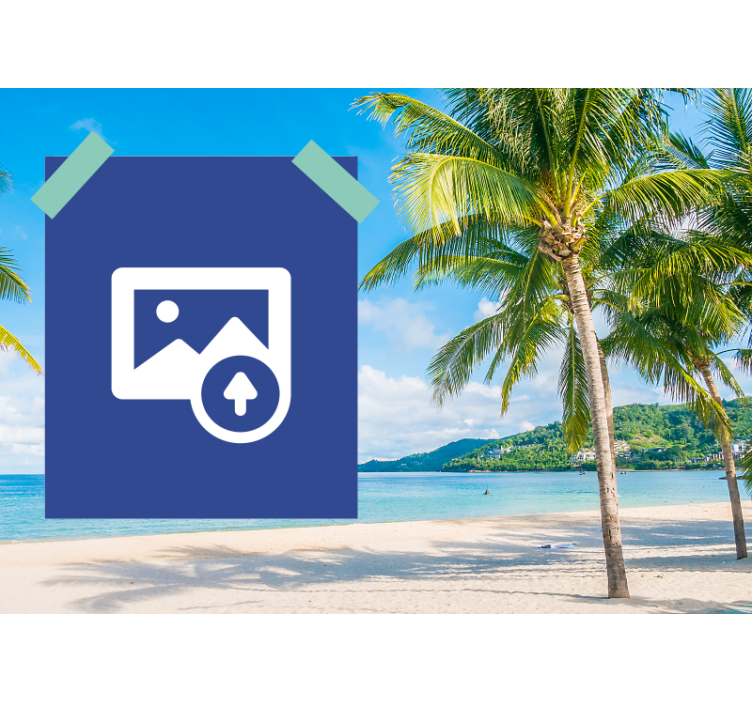 τοιχογραφία παραλίας με θέμα την παραλία - TenStickers