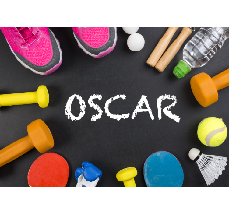 Αφηρημένο ταπετσαρία φωτογραφίας Βασικά Αξεσουάρ fitness - TenStickers