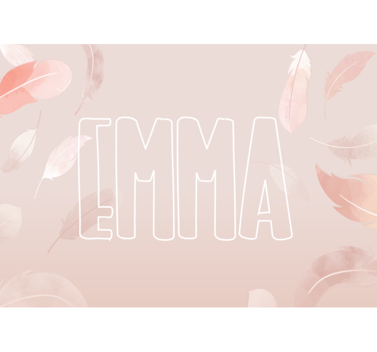 ροζ τοιχογραφία φτερών - TenStickers