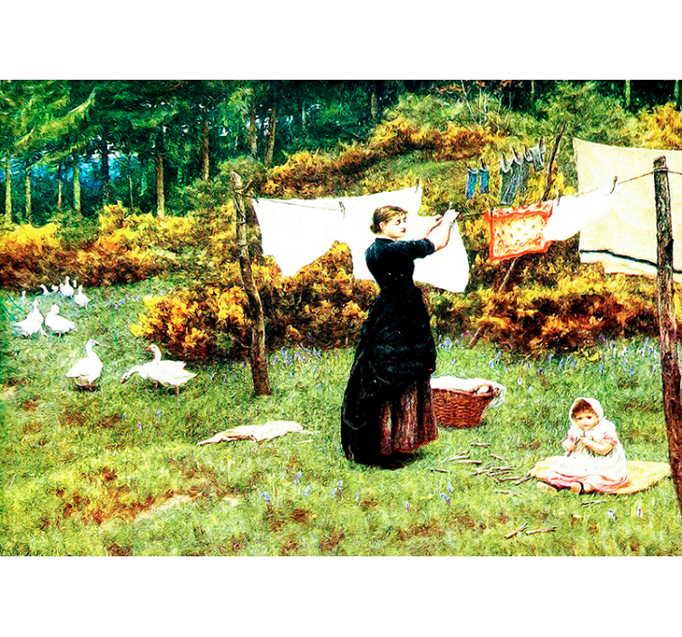 παράξενη τοιχογραφία κλασικής τέχνης στον κήπο - TenStickers