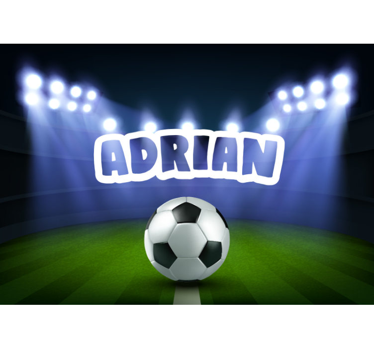 ποδοσφαιρικός αγώνας σε εφηβικές τοιχογραφίες σταδίου - TenStickers