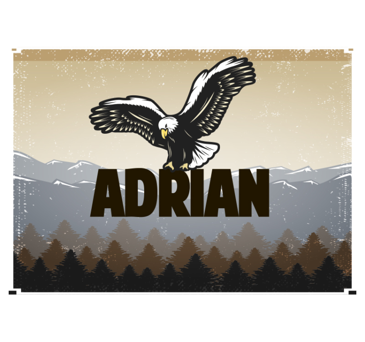 ιπτάμενος αετός με τοιχογραφία τοιχογραφίας - TenStickers