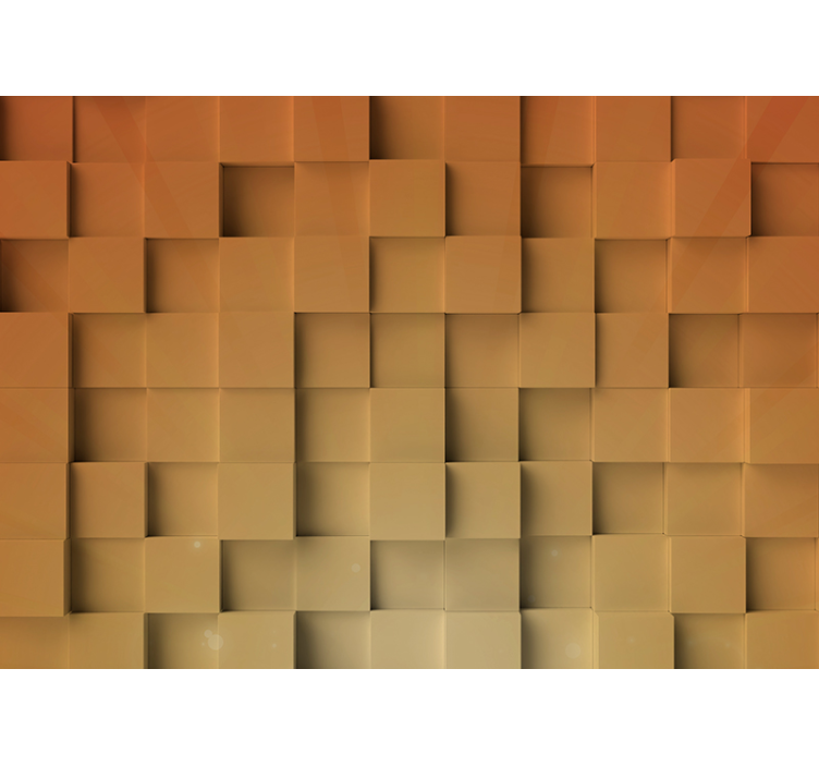 Φωτοταπετσαρία με υφή και σχέδιο Σχέδιο Κύβου Υφής - TenStickers