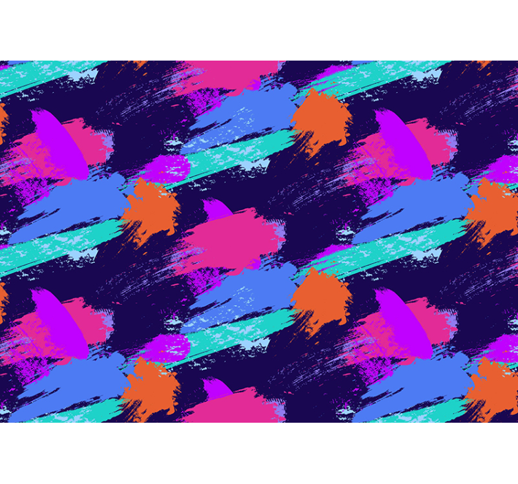 Αφηρημένο ταπετσαρία φωτογραφίας Πολύχρωμες πινελιές - TenStickers