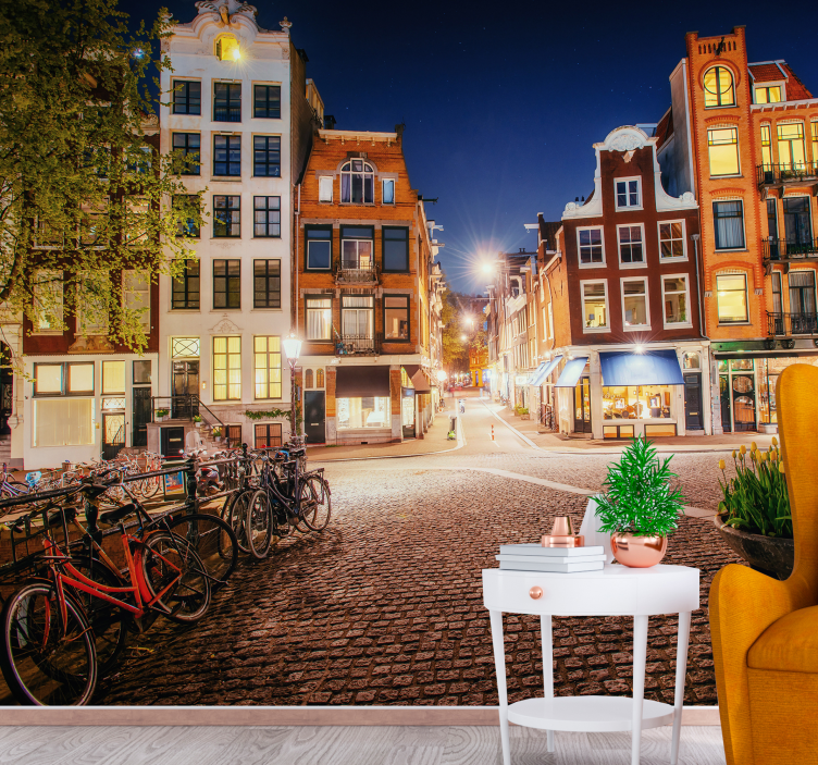 Φωτοταπετσαρία Άμστερνταμ Γοητευτικός Δρόμος Άμστερνταμ - TenStickers