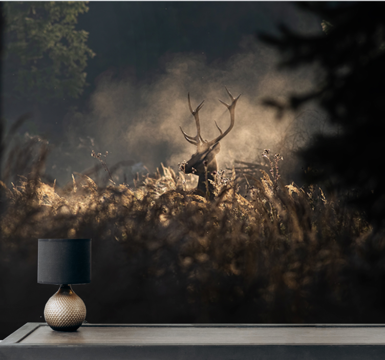 Ζωικά τοιχογραφίες Σκίτσο Βασιλικού Ελαφιού - TenStickers