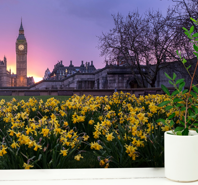 Μπιγκ Μπεν με τοιχογραφία του Λονδίνου - TenStickers