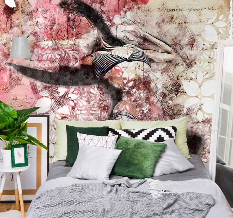 λεπτομέρειες σώματος κολάζ τοιχογραφίες γάμου - TenStickers