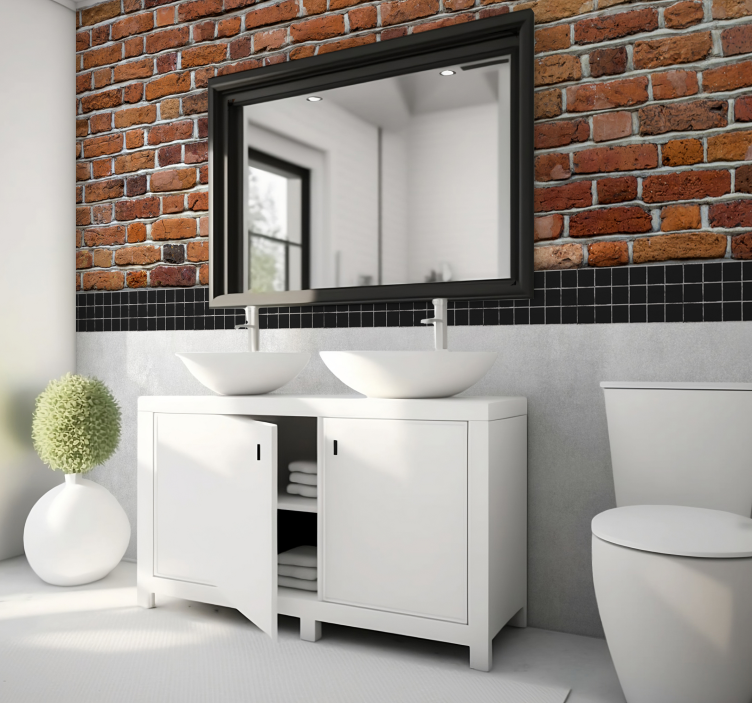 Ταπετσαρία τοίχου με φωτογραφία πέτρινου τοίχου Τοίχοι με Πλακίδι - TenStickers