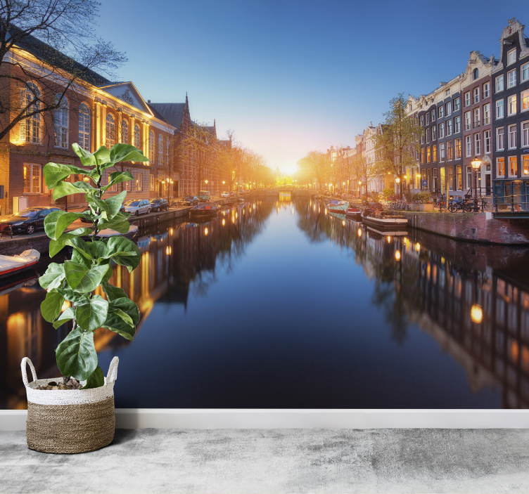 τοιχογραφία πόλης Άμστερνταμ - TenStickers