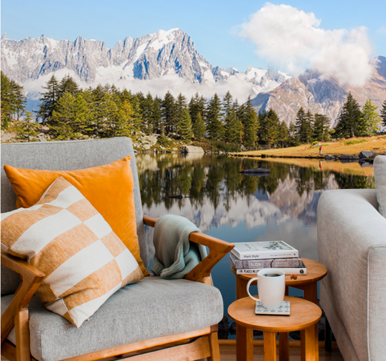 πολύχρωμο τοπίο αισθητικό χρώμα τοιχογραφία τοίχου - TenStickers