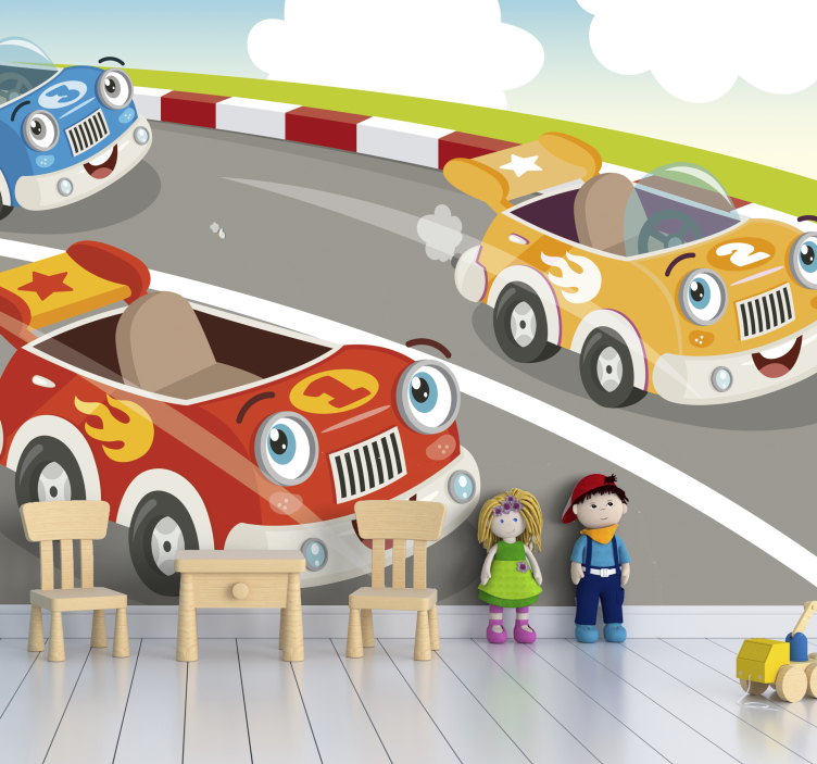 Disney cars world grand prix παιδικές τοιχογραφίες - TenStickers