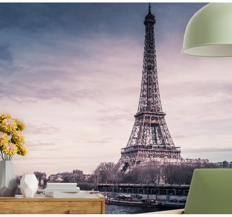 Τοιχογραφία του Παρισιού με σχέδιο πύργου του Άιφελ - TenStickers