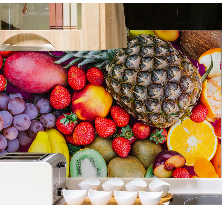 Φωτοταπετσαρία με λουλούδια ζωντανός καρπός - TenStickers