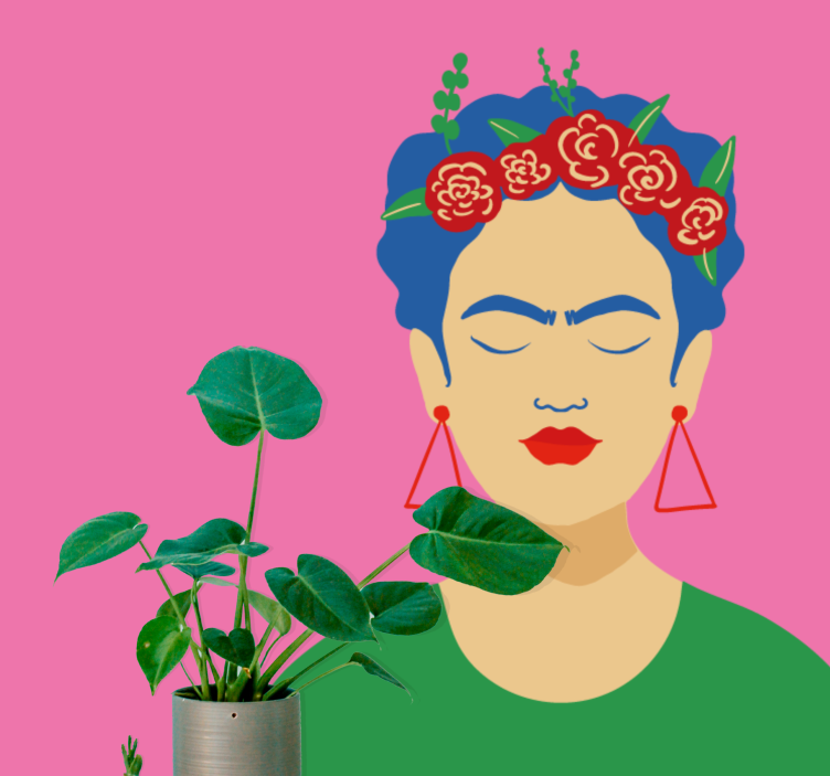 Frida kahlo ποπ αρτ σχέδιο αστικής τέχνης τοιχογραφία τοίχου - TenStickers