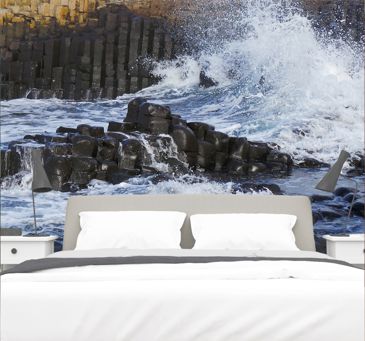 τοιχογραφία της γειτονιάς του φυσικού τοίχου - TenStickers