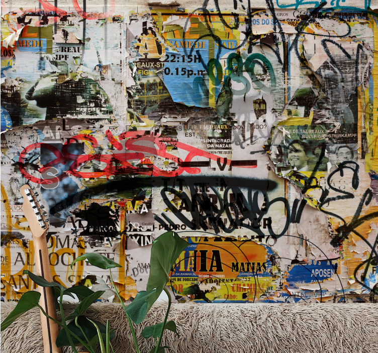 Φωτοταπετσαρία αστικής τέχνης Κολάζ Αστικής Τέχνης - TenStickers