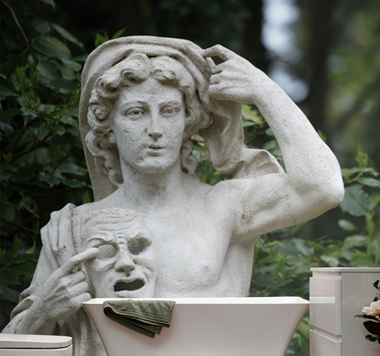 ελληνικά αγάλματα αισθητική τέχνη τοιχογραφία - TenStickers