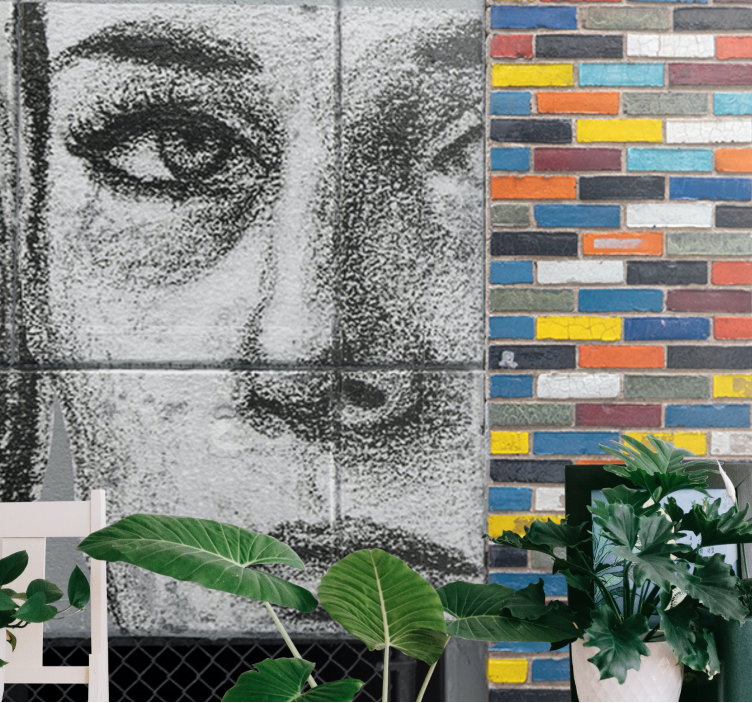 χειροποίητη γυναίκα portait κλασική τέχνη τοιχογραφία - TenStickers