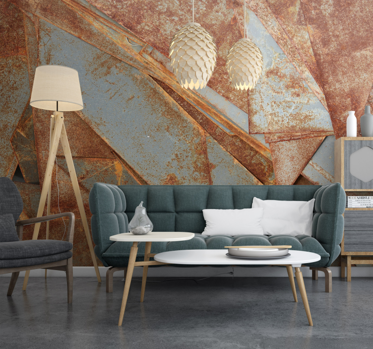 Τοιχογραφία τοίχου με υφή σιδήρου - TenStickers