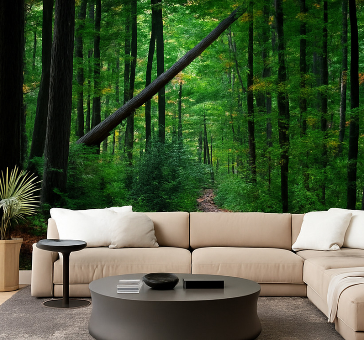 τρισδιάστατη ζούγκλα πράσινο δάσος σχεδιασμός - TenStickers