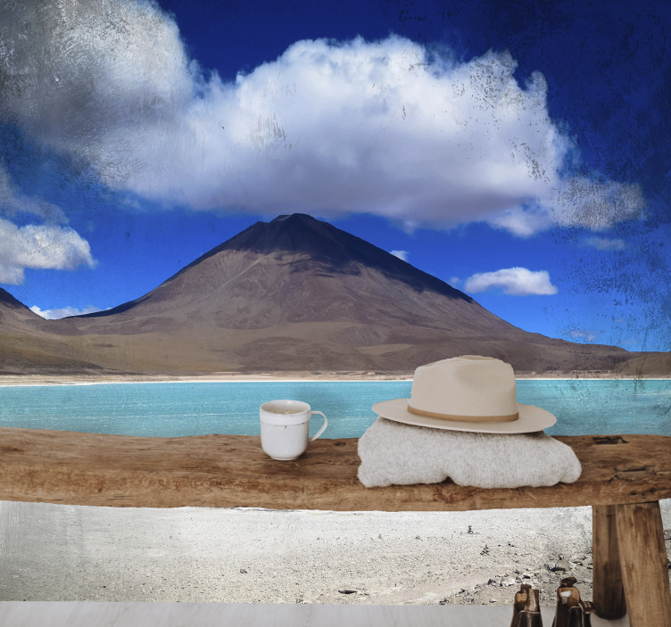 Tαπετσαρία φωτογραφίας τοπίου αλπική θέα στη λίμνη - TenStickers