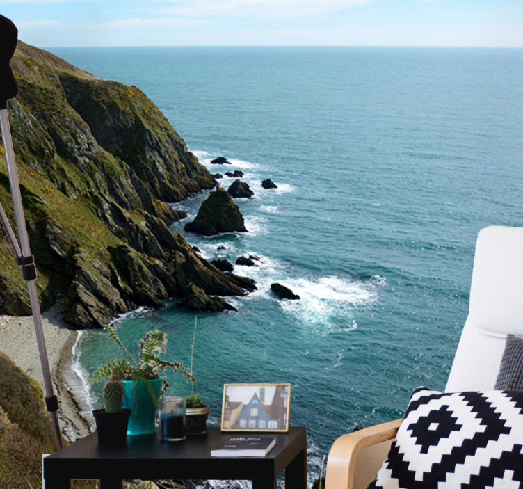 Ταπετσαρία φωτογραφίας τοπίου Δομή από πέτρα παραλίας - TenStickers