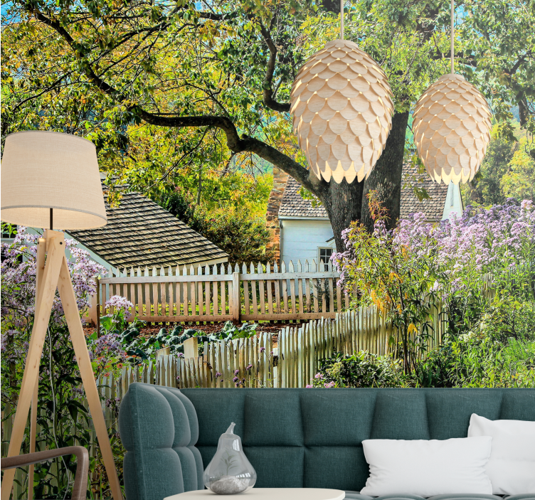 Ταπετσαρία φωτογραφίας τοπίου ήρεμος κήπος - TenStickers