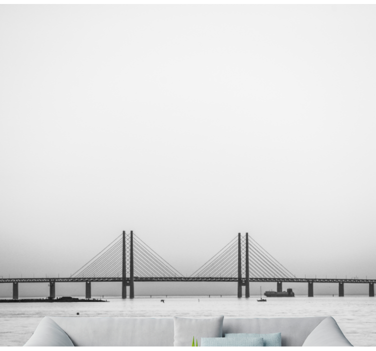 υποβρύχια τοιχογραφία τοίχων γεφυρών oresund - TenStickers