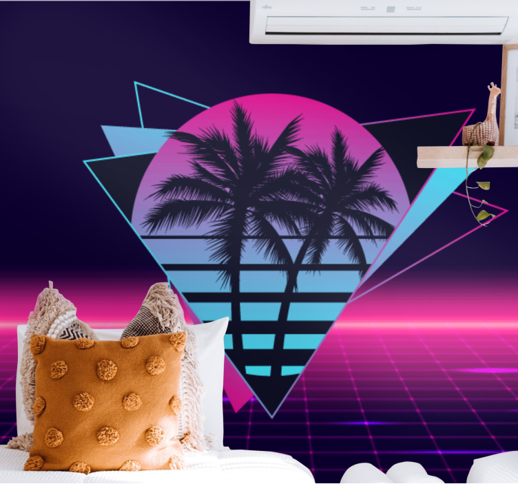 Φωτοταπετσαρία με φράσεις Γεωμετρία Ρετρό Φοίνικα - TenStickers