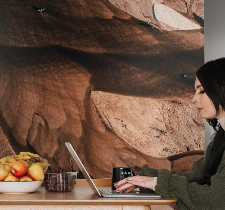 βράχοι στην κόλαση τοιχογραφία της φύσης - TenStickers