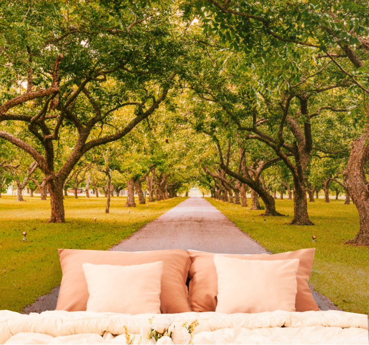 σειρά κίτρινο και πράσινο πάρκο τοιχογραφίες τοίχου - TenStickers