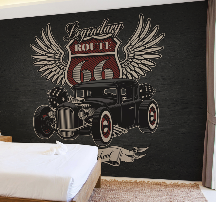 επισκευή τοιχογραφία αυτοκινήτου - TenStickers