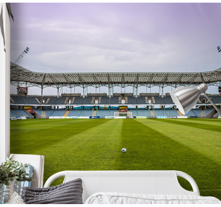 ταπετσαρία τοιχογραφία υπνοδωμάτιο γήπεδο ποδοσφαίρου - TenStickers