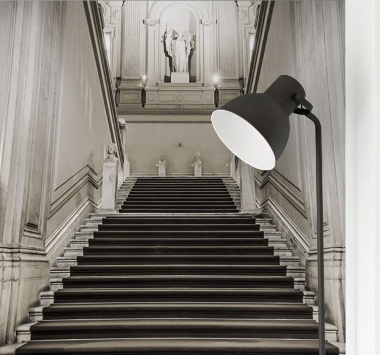 σκάλες οπτική ψευδαίσθηση τρισδιάστατη τοιχογραφία τοίχου - TenStickers