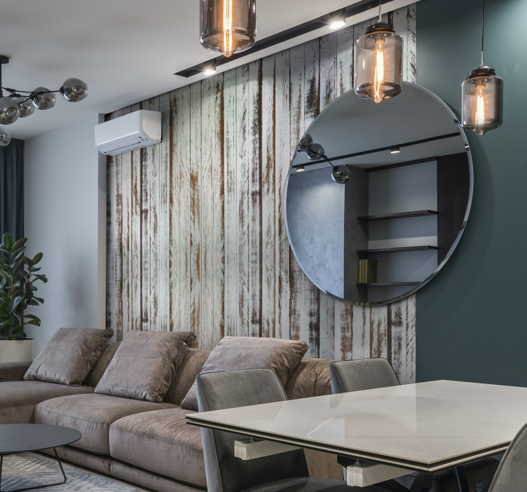 απογύμνωση ξύλινη τοιχογραφία τοίχου - TenStickers