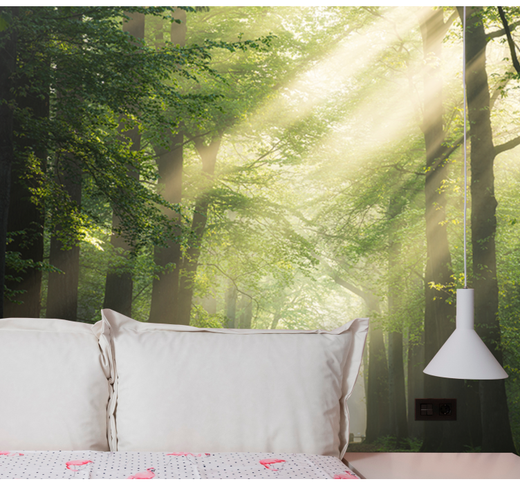 δέντρο με τοιχογραφία φλας φύση - TenStickers