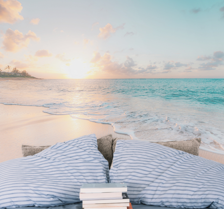 Φωτοταπετσαρία θαλάσσης Δονήσεις Ηλιοβασιλέματος - TenStickers