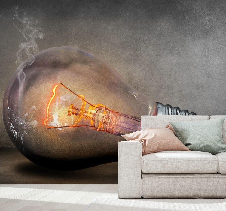 Φωτοταπετσαρία τρισδιάστατη σπασμένος φωτισμός - TenStickers