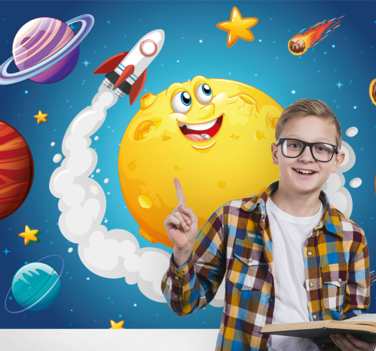 Φωτοταπετσαρία φαντασίας θεματική διαστημικής περιπέτειας - TenStickers